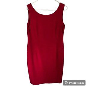 Jessica Howard Sleeveless Lined Red Dress
